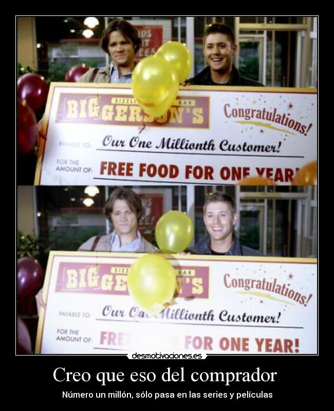 Creo que eso del comprador  - 