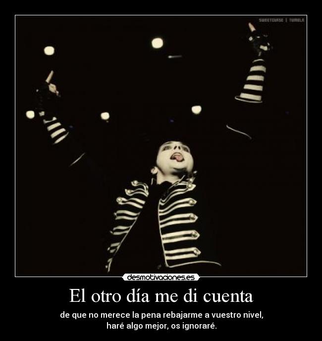 carteles gerard way desmotivaciones