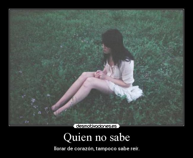 Quien no sabe -