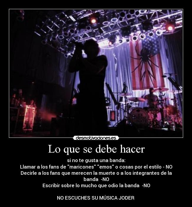 Lo que se debe hacer - 