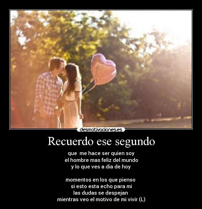 Recuerdo ese segundo - 