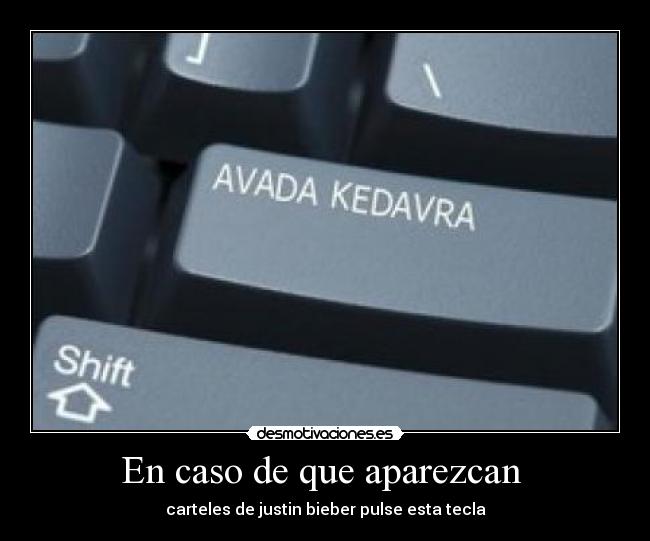 En caso de que aparezcan -