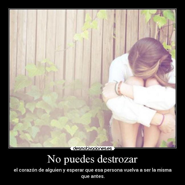No puedes destrozar - 