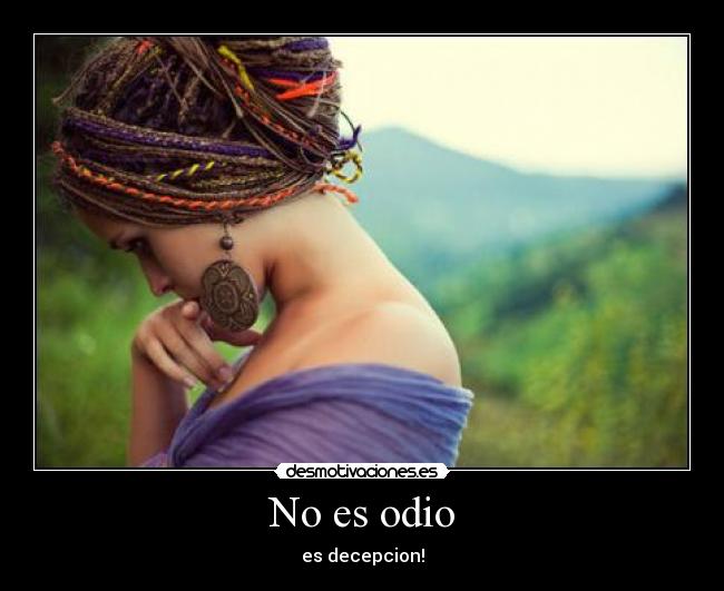 No es odio -