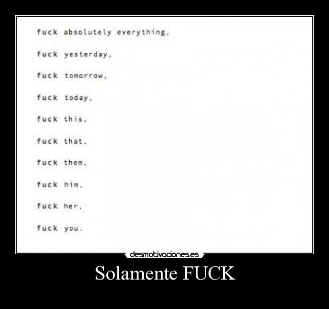 Solamente FUCK - 