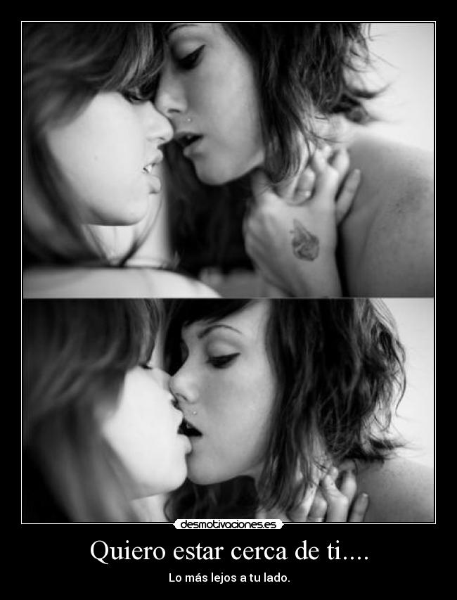 carteles beso caricia lesbianas bolleras homosexuales chicas desmotivaciones