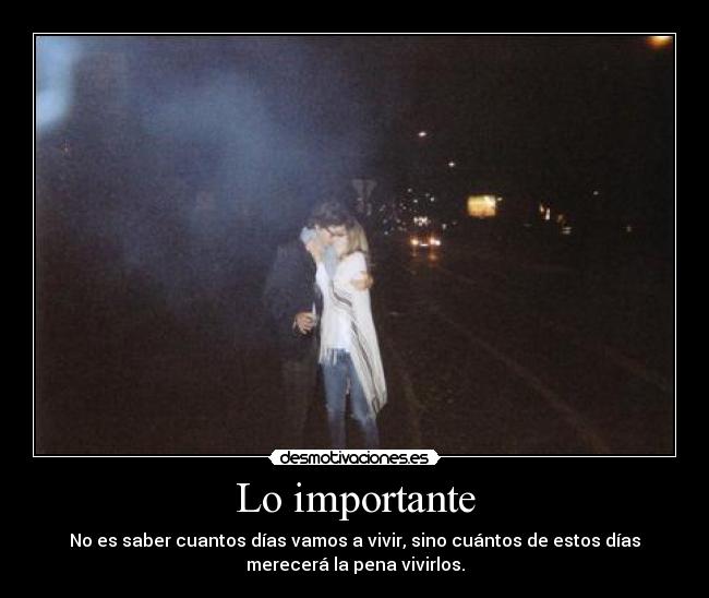 Lo importante -