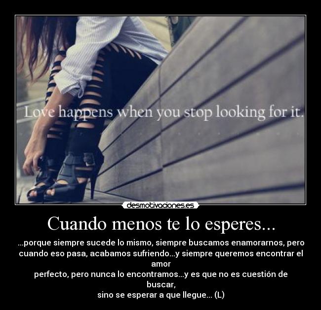 Cuando menos te lo esperes... - 