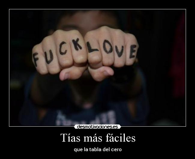 Tías más fáciles - que la tabla del cero