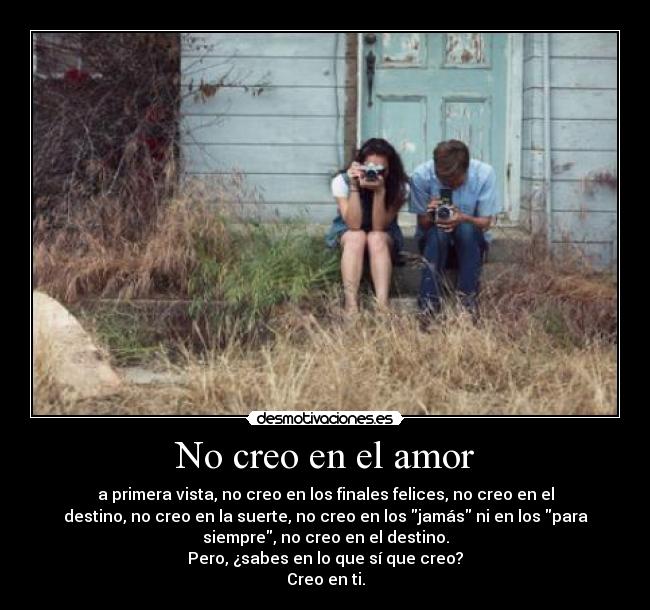 No creo en el amor - 