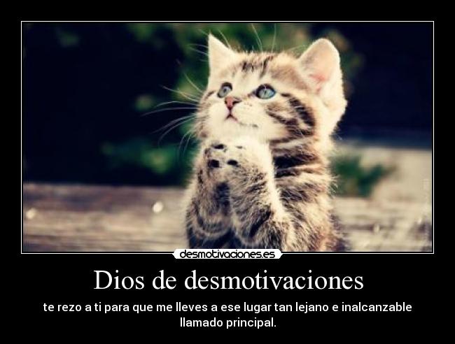 Dios de desmotivaciones -