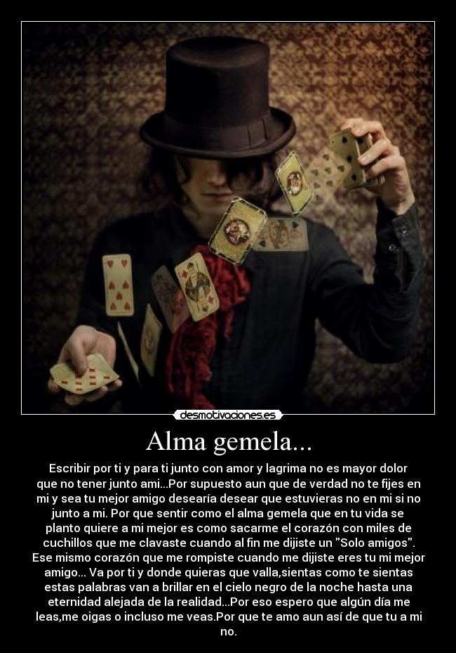 Alma gemela... -