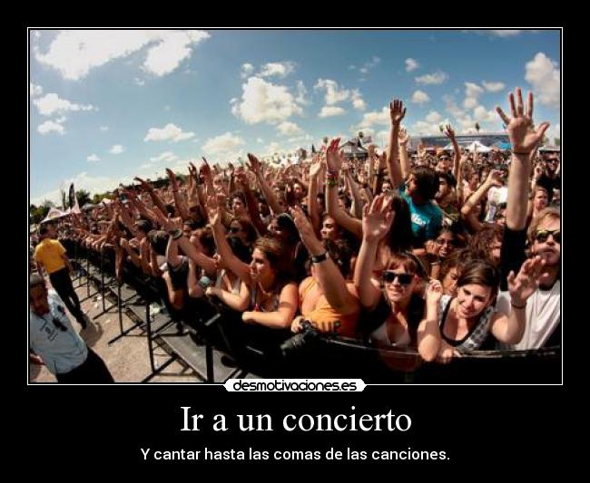 Ir a un concierto -