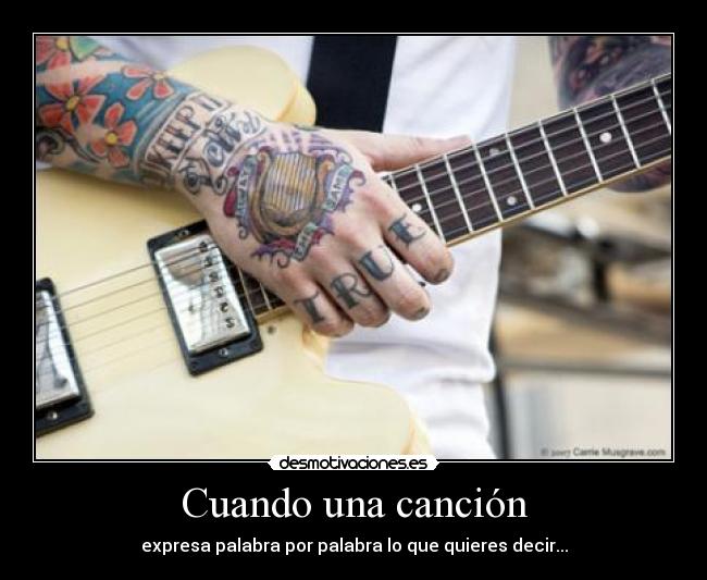 Cuando una canción -