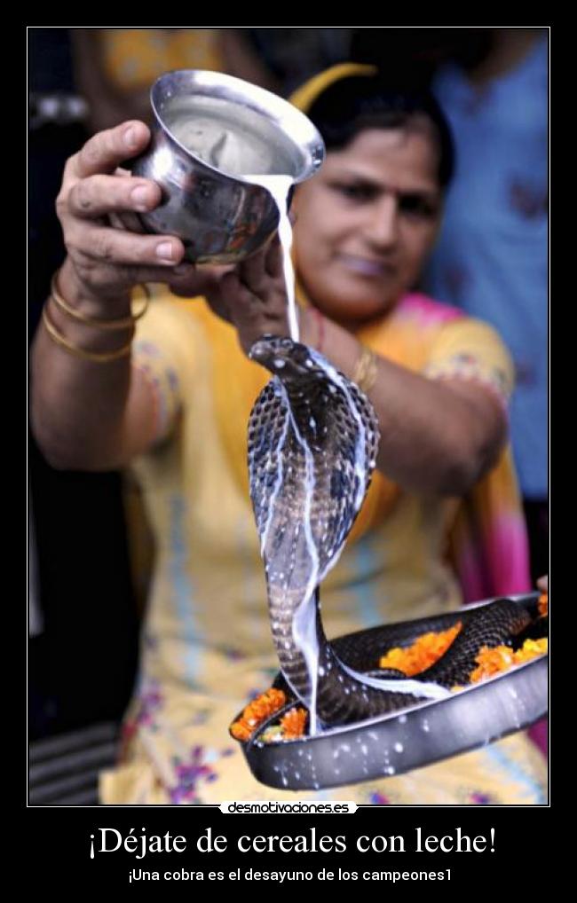 ¡Déjate de cereales con leche! -