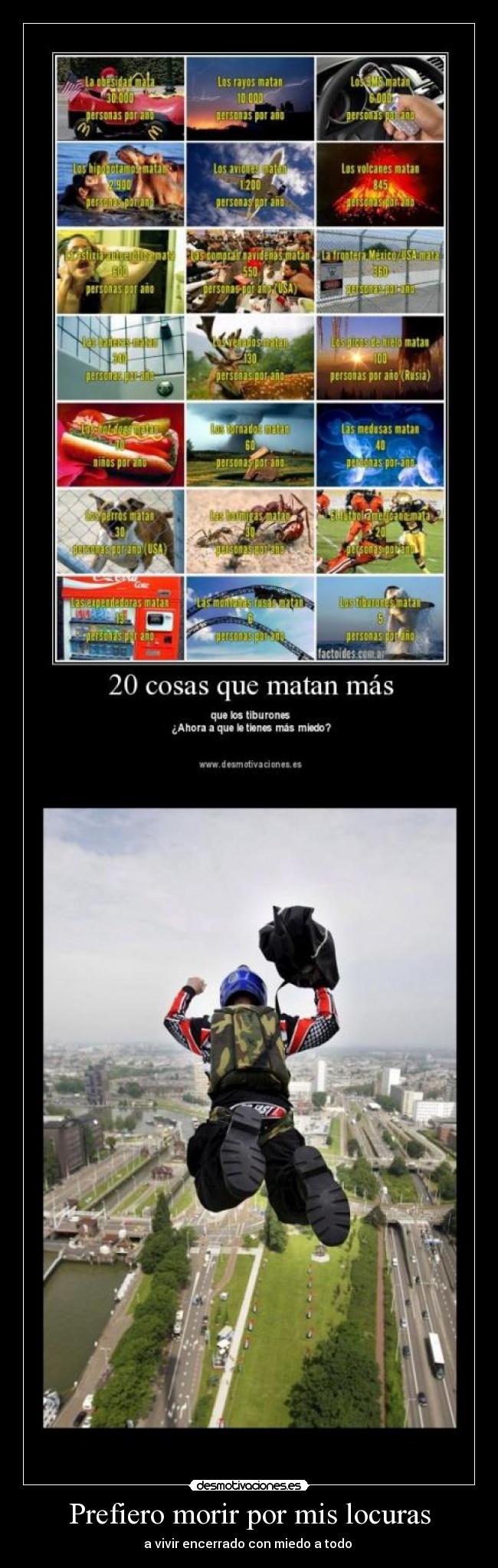 Prefiero morir por mis locuras -