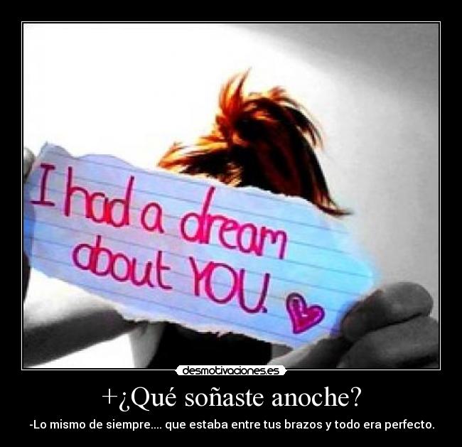 +¿Qué soñaste anoche? - 