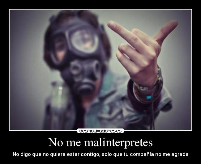 No me malinterpretes - 