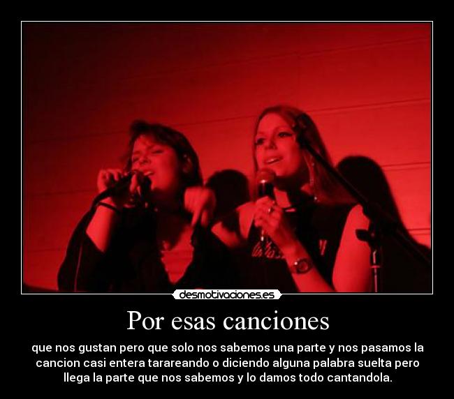Por esas canciones -