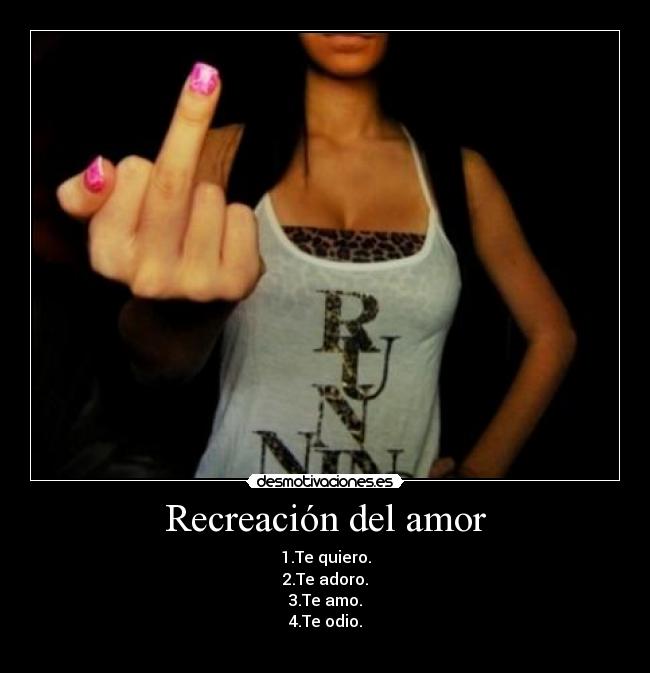 Recreación del amor -