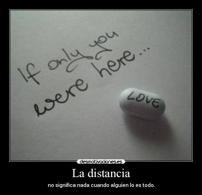 La distancia - 