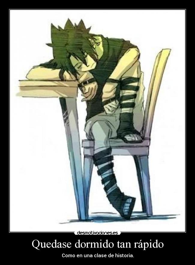 Quedase dormido tan rápido - 