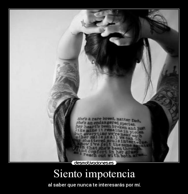 Siento impotencia - 
