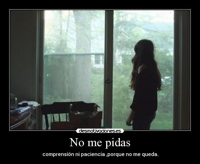 No me pidas -