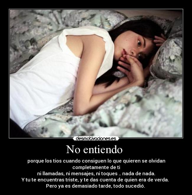 No entiendo -