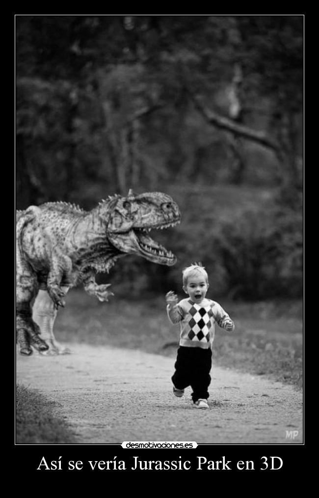 Así se vería Jurassic Park en 3D -