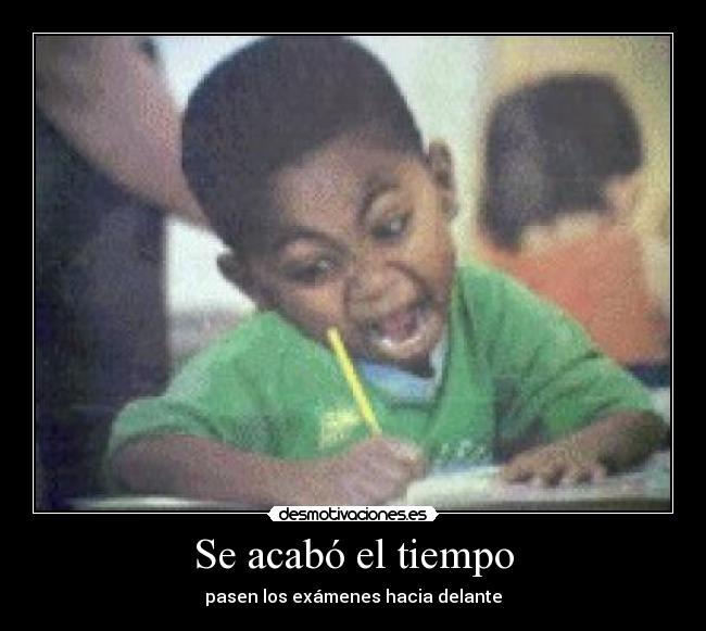 Se acabó el tiempo -