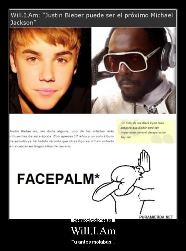 Will.I.Am - Tu antes molabas...