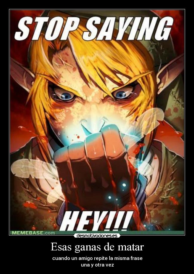 Esas ganas de matar - 