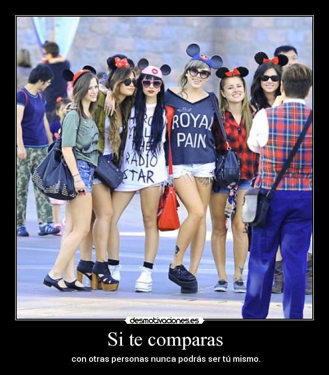 Si te comparas -