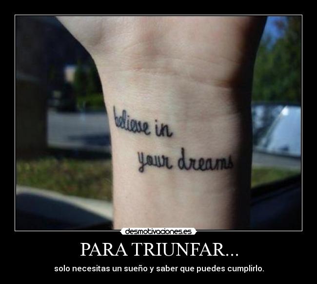 PARA TRIUNFAR... -