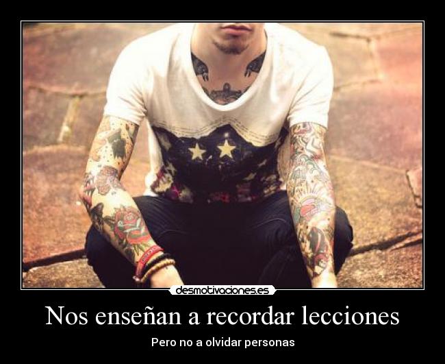 Nos enseñan a recordar lecciones - 