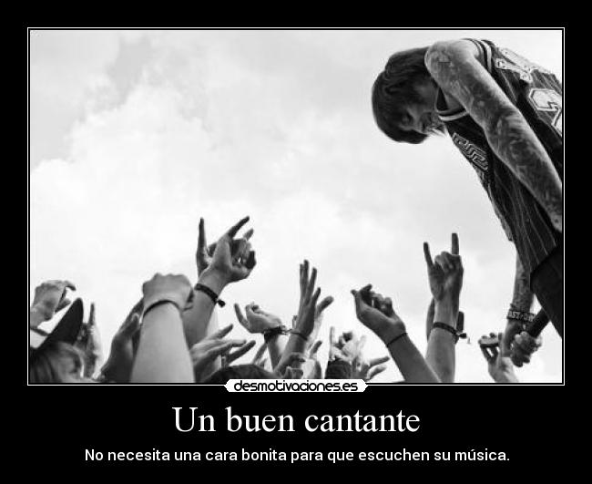 Un buen cantante -