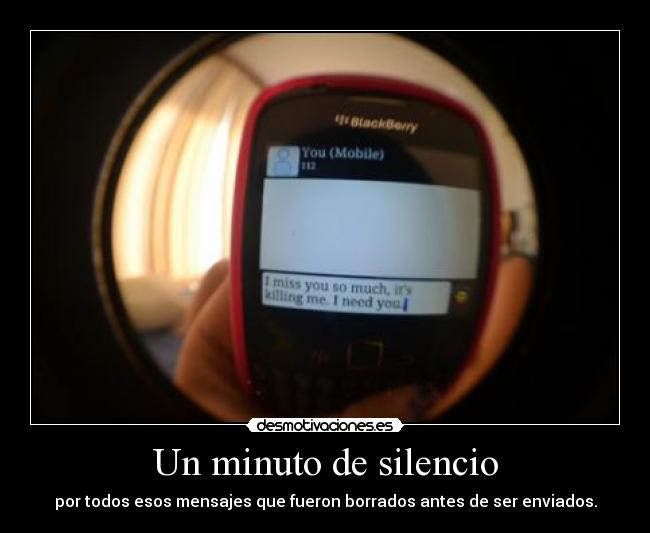 Un minuto de silencio -