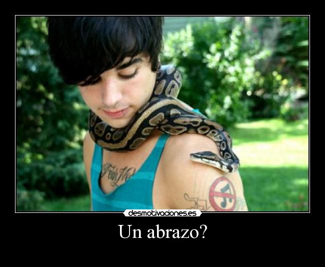 Un abrazo? -