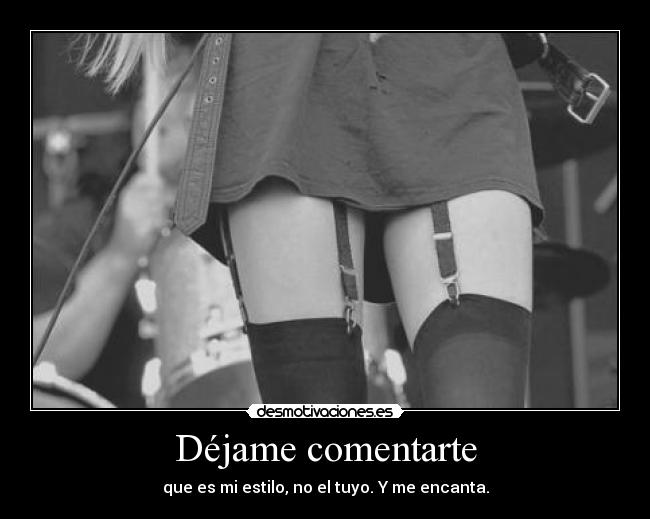 Déjame comentarte - que es mi estilo, no el tuyo. Y me encanta.