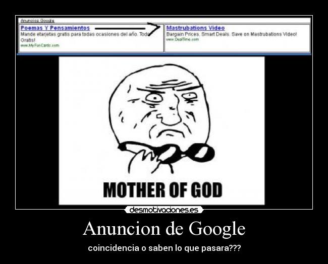 Anuncion de Google -