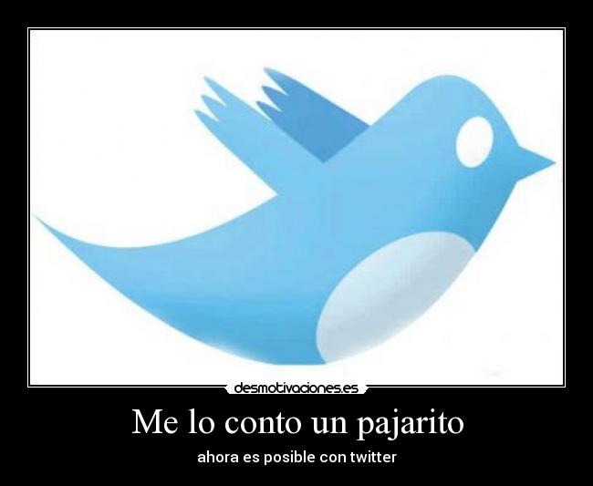 carteles contar pajarito twitter desmotivaciones