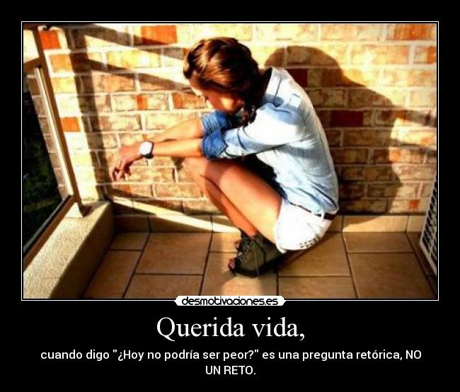 Querida vida, -