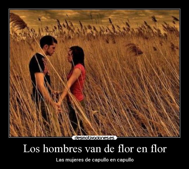 Los hombres van de flor en flor - Las mujeres de capullo en capullo