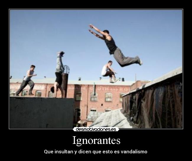 Ignorantes - Que insultan y dicen que esto es vandalismo 