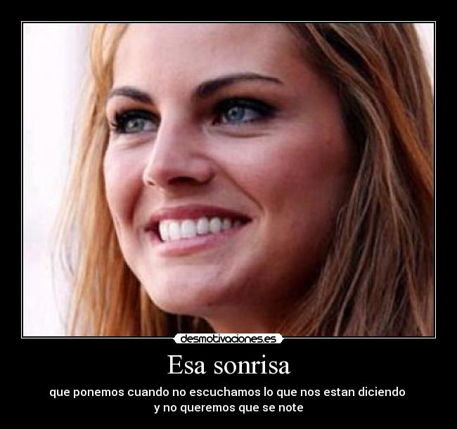 Esa sonrisa -
