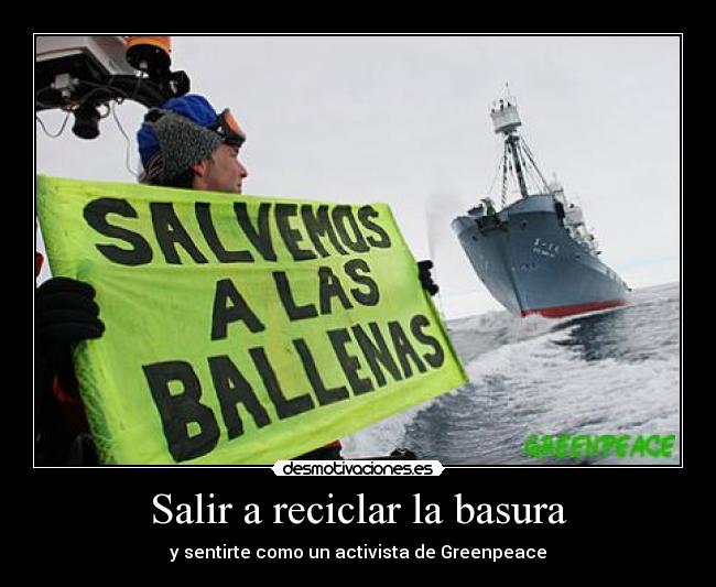 Salir a reciclar la basura -