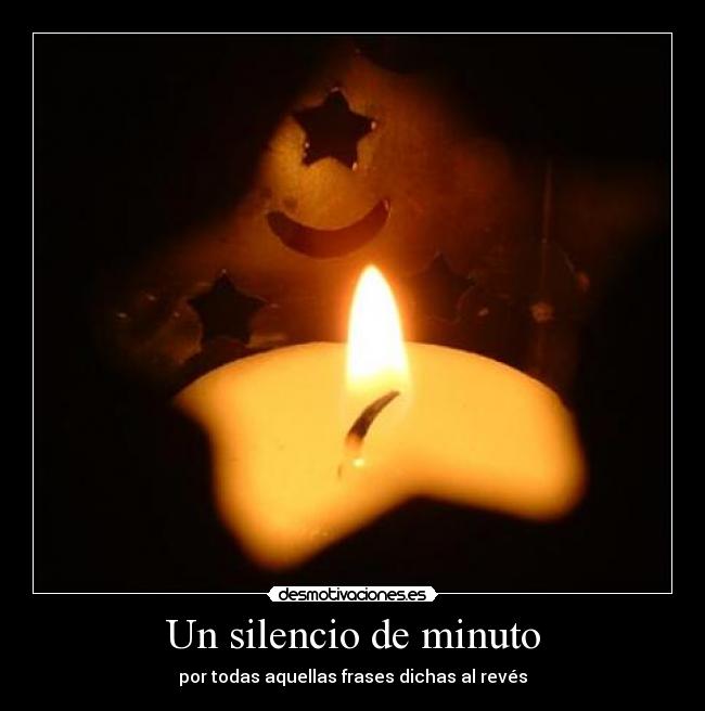Un silencio de minuto -