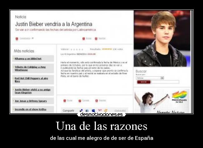 Una de las razones -