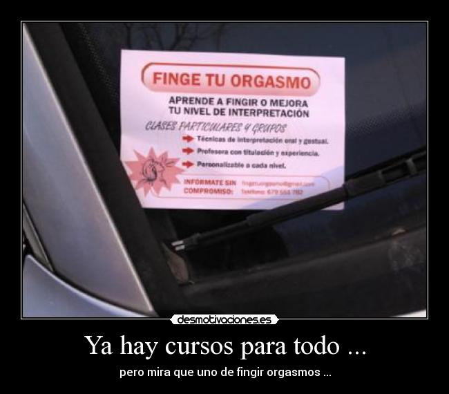 Ya hay cursos para todo ... -